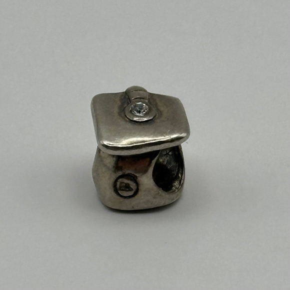 Graduation Cap Bracelet Charm Sterling Silver - Picture 4 of 6